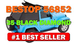 Bestop 56852-35 Black Diamond Trektop for 2007-2018 Jeep Wrangler JK 2-Door - B0713N6R7D