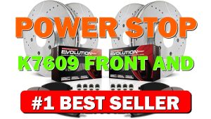 Power Stop K7609 Front and Rear Z23 Evolution Sport Brake Pads and - B07CPB6LPN