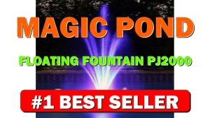 MAGIC POND FLOATING FOUNTAIN PJ2000-6C Includes 1580 GPH Pump, 360 RBG LEDs - B07CT1YZVS