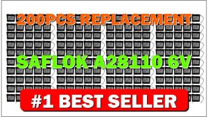 200PCS Replacement SAFLOK A28110 6V Hotel Door Lock Battery Fits 884952, A28110, - B07JC6XHSX