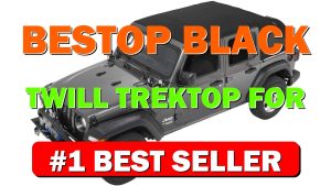 Bestop Black Twill Trektop for a 4-Door Jeep Wrangler JL, Model Years - B07JN71D8T