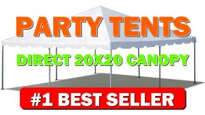Party Tents Direct 20x20 Canopy Tent, West Coast Steel Frame, White Heavy - B07SL6NY8Q