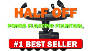 HALF OFF PONDS Floating Fountain, 1/3 HP Pond Aerator, 100 ft Cord, - B07YL6MS5F