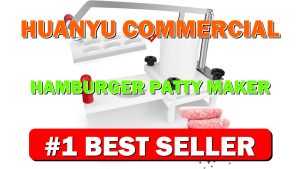 Huanyu Commercial Hamburger Patty Maker 130 mm 5.1" Manual Burger Press Meat - B08JGW3YB9