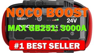NOCO Boost Max GB251: 3000A UltraSafe Jump Starter – 24V Lithium Battery - B08V73BZ42