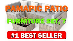 Pamapic Patio Furniture Set, 7 Pieces Modular Outdoor Sectional,Wicker Patio Sectional - B08ZN61BN7