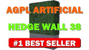 AGPL Artificial Hedge Wall (38" Width* 12" Deep* 64" Height) with Dark - B091FXNJ4Z