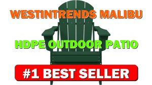 WestinTrends Malibu HDPE Outdoor Patio Folding Poly Adirondack Chair, Dark Green - B091RGH3MG