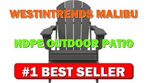 WestinTrends Malibu HDPE Outdoor Patio Folding Poly Adirondack Chair, Gray - B091RM1D9L