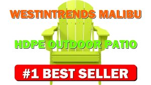 WestinTrends Malibu HDPE Outdoor Patio Folding Poly Adirondack Chair, Lime - B091RP8ZTX