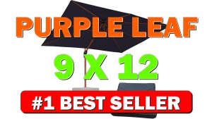 PURPLE LEAF 9' X 12' Double Top Deluxe Wood Pattern Rectangle Patio - B09FDMT6W6