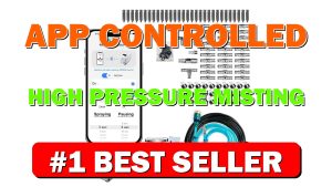App Controlled High Pressure Misting Mister System Kit 1000 PSI Stainless Steel - B09FZXQVTC