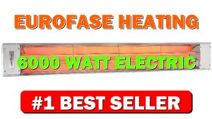 Eurofase Heating 6000 Watt Electric Infrared Dual Element Heater-240 Voltage-Stainless - B09KWX57SS