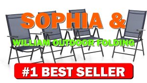 Sophia & William Outdoor Folding Chairs, Patio Folding Dining Chairs Set of - B09L1C16T4