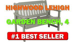 highwood Lehigh Garden Bench, 4 Feet, Eucalyptus - B0BSB5XMCP