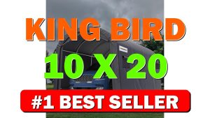 KING BIRD 10' x 20' Heavy Duty Carport Round Style Outdoor Instant - B0BW8DMGY7