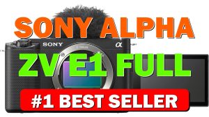 Sony Alpha ZV-E1 Full-Frame Interchangeable Lens Mirrorless Vlog Camera Black Body - B0BZWNWCZ9