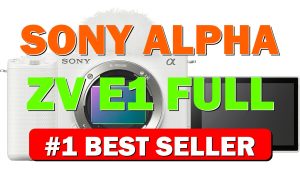 Sony Alpha ZV-E1 Full-Frame Interchangeable Lens Mirrorless Vlog Camera White Body - B0BZWPP399