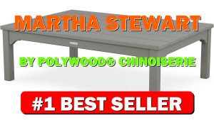 Martha Stewart by POLYWOOD® Chinoiserie Coffee Table in Slate Grey - B0C2V4FVGC