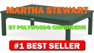 Martha Stewart by POLYWOOD® Chinoiserie Coffee Table in Green - B0C2V7X3VT