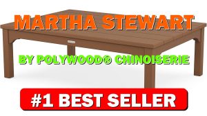 Martha Stewart by POLYWOOD® Chinoiserie Coffee Table in Teak - B0C2V85HFY