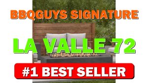 BBQGuys Signature La Valle 72-Inch Rectangle Propane Fire Table Carbon - - B0C5RVQ1ZK