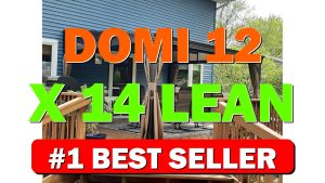 Domi 12' x 14' Lean to Gazebo with Aluminum Frame, Wall Mounted - B0CCR6LQ8L