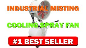 Industrial Misting Cooling Spray Fan Electric Humidification and Watering 670m³/min 60L - B0CDP4DB51