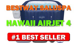Bestway SaluSpa Hawaii AirJet 4 to 6 Person Inflatable Hot Tub Square - B0CGMFJ47G