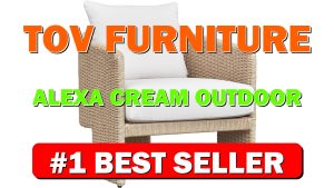 Tov Furniture Alexa Cream Outdoor Armchair - B0CHGZZY3Q