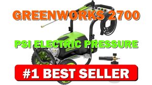 Greenworks 2700 PSI Electric Pressure Washer for Heavy-Duty Home & Outdoor Cleaning, - B0CLT864YQ