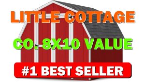 Little Cottage Co. 8x10 Value Gambrel Barn with 4 ft. Sidewalls with - B0CPFQMGLN