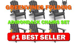 GREENVINES Folding-Adirondack-Chairs-Set-of-6 HDPE Plastic Fire Pit Chair All Weather - B0CPY612GG
