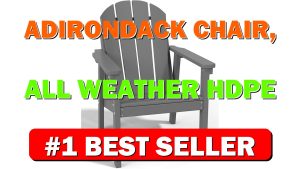 Adirondack Chair, All Weather HDPE Fire Pit Chairs, Oversized Plastic Adirondack Chair - B0CQNXW2T6