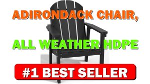 Adirondack Chair, All Weather HDPE Fire Pit Chairs, Oversized Plastic Adirondack Chair - B0CQNYDHHF