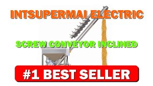 INTSUPERMAI Electric Screw Conveyor Inclined Spiral Auger Screw Conveyor Pipe Auger Fee - B0CRK21XJM