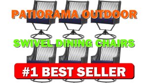 Patiorama Outdoor Swivel Dining Chairs Set of 6, Patio Wicker Dining Chairs, - B0CRKG3QL1