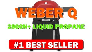 Weber Q 2800N+ Liquid Propane Grill with Stand, Flame Red – Wide - B0CS7FWL7W