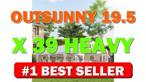 Outsunny 19.5' x 39' Heavy Duty Party Tent Outdoor Gazebo Wedding Tent - B0CSD4WYTH