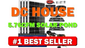 DC HOUSE 5.76CFM Solar Pond Aerator, 300W Pond & Lake Aerator with - B0CT5GK9RF