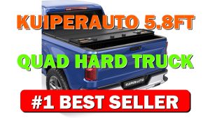 KUIPERAUTO 5.8FT Quad Hard Truck Bed Tonneau Cover Compatible for 2019-2025 2026 - B0CW2MS67N