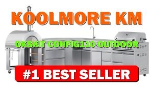 KoolMore KM-OKSKIT-CONFIG110 Outdoor Series Modular Kitchen with a Wood fire Pizza Oven - B0CZSGVRH1