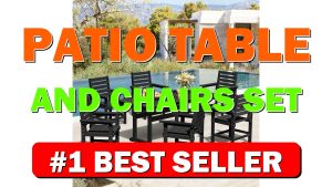 Patio Table and Chairs Set 7 Pieces, HDPE Weather Resistant Outdoor Dining - B0D12JJSBG