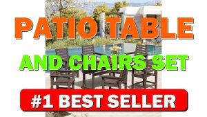 Patio Table and Chairs Set 7 Pieces, HDPS Weather Resistant Outdoor Dining - B0D12PTJMR