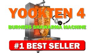 YOOKTEN 4 Burners Shawarma Machine Commercial Large Shawarma Grill Machine Rotisserie G - B0D8W4BG5G