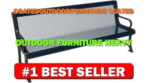 COATEDOUTDOORFURNITURE Coated Outdoor Furniture Heavy-Duty Outdoor Bench Thermoplastic - B0DBSF2G25