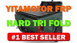 YITAMOTOR FRP Hard Tri-Fold Truck Bed Tonneau Cover Fits for Toyota Tacoma - B0DJVZ4RW6