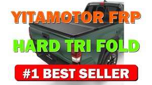 YITAMOTOR FRP Hard Tri-Fold Truck Bed Tonneau Cover Fits for Toyota Tacoma - B0DJW15T28