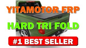 YITAMOTOR FRP Hard Tri-fold Truck Bed Tonneau Cover Fits for 2014-2018 Chevy - B0DPH3N6L9