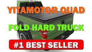 YITAMOTOR Quad Fold Hard Truck Tonneau Cover Fits for Ford F-150 F150 - B0FGPDZ7JM